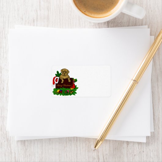 XMas Puppy Etiket (Insitu)