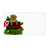 XMas Puppy Etiket (Voorkant)