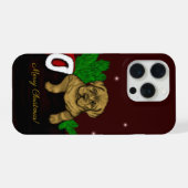 XMas Puppy iPhone Hoesje (Achterkant horizontaal)