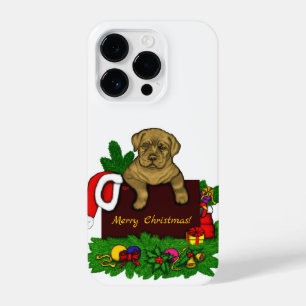 XMas Puppy iPhone 14 Plus Hoesje