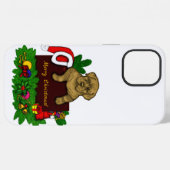 XMas Puppy iPhone Hoesje (Achterkant horizontaal)