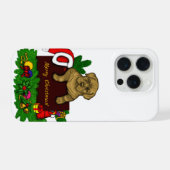 XMas Puppy iPhone Hoesje (Achterkant horizontaal)