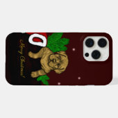 XMas Puppy iPhone Hoesje (Achterkant horizontaal)