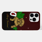 XMas Puppy iPhone Hoesje (Achterkant horizontaal)
