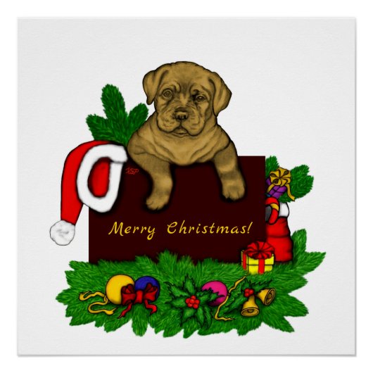 XMas Puppy Perfect Poster (Voorkant)