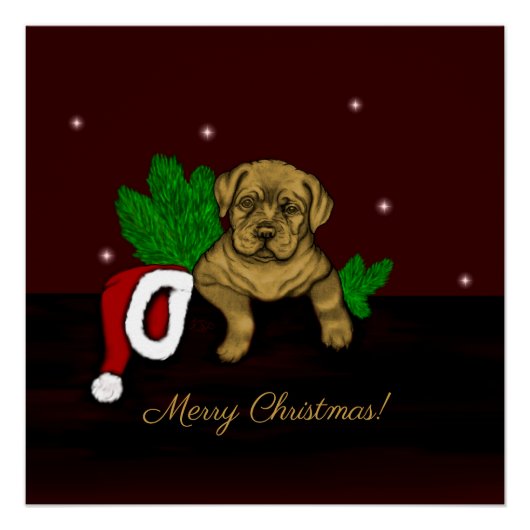 XMas Puppy Perfect Poster (Voorkant)