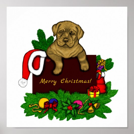 XMas Puppy Poster (Voorkant)