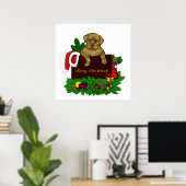 XMas Puppy Poster (Thuiskantoor)