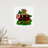 XMas Puppy Poster (Keuken)