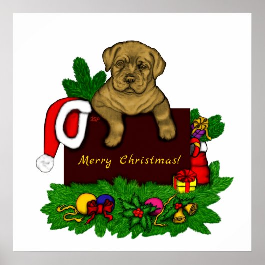 XMas Puppy Poster (Voorkant)