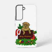 XMas Puppy Samsung Galaxy Hoesje (Achterkant)