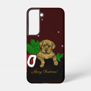 XMas Puppy Samsung Galaxy Hoesje