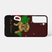 XMas Puppy Samsung Galaxy Hoesje (Achterkant horizontaal)