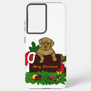 XMas Puppy Samsung Galaxy Hoesje