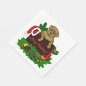 XMas Puppy Servet (Hoek)