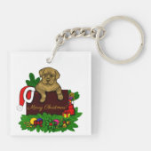 XMas Puppy Sleutelhanger (Achterkant)