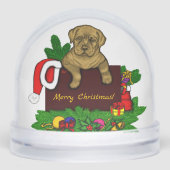 XMas Puppy Sneeuwbol (Voorkant)