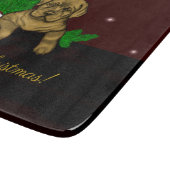 XMas Puppy Snijplank (Hoek)