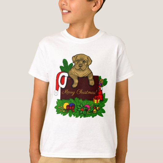 XMas Puppy T-shirt (Voorkant)