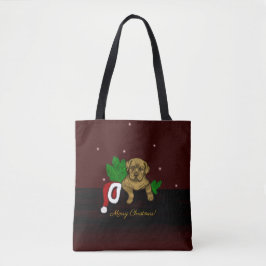 XMas Puppy Tote Bag