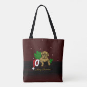 XMas Puppy Tote Bag (Achterkant)