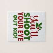 Xmas Puzzel-Je schiet je oog uit Kind Legpuzzel (Horizontaal)