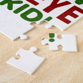 Xmas Puzzel-Je schiet je oog uit Kind Legpuzzel (Zijkant)