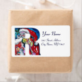 XMAS R BRIEF/SANTA CLAUS MET VIOLIN MONOGRAM ETIKET (Insitu)
