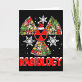 Xmas Radiology Christmas Radiologist Xray Tech Cut Kaart (Voorkant)