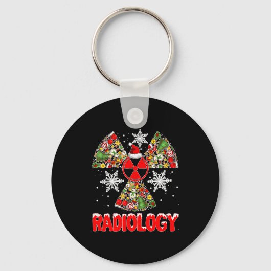 Xmas Radiology Christmas Radiologist Xray Tech Cut Sleutelhanger (Voorkant)