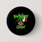 Xmas Radiology Christmas Radiologist Xray Tech Fun Ronde Button 5,7 Cm (Voorkant)