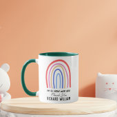 Xmas Rainbow Waterverf Teacher Dank u Groen Mok