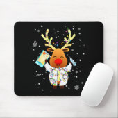 Xmas Reindeer Doctor Reindeer Lover Funny Christma Muismat (Met muis)