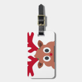 xmas render poo emoji bagagelabel (Voorkant verticaal)