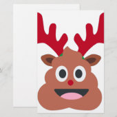 xmas render poo emoji briefpapier (Voorkant / Achterkant)