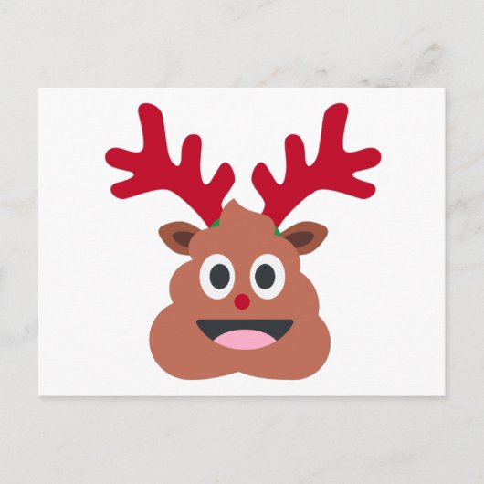 xmas render poo emoji feestdagenkaart (Voorkant)