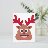 xmas render poo emoji feestdagenkaart (Staand voorkant)