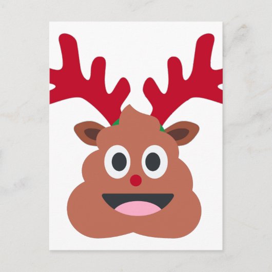 xmas render poo emoji feestdagenkaart (Voorkant)