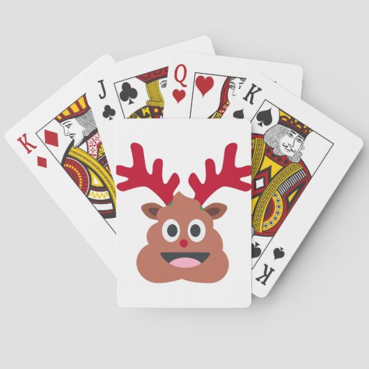 xmas render poo emoji pokerkaarten (Achterkant)