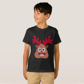 xmas render poo emoji t-shirt (Voorkant volledig)