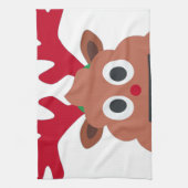 xmas render poo emoji theedoek (Verticaal)