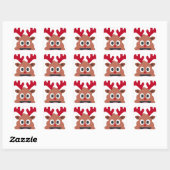 xmas render poo emoji vierkante sticker (Vel)