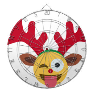 xmas render wink emoji dartbord