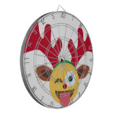 xmas render wink emoji dartbord (Voorkant Links)