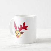 xmas render wink emoji koffiemok (Voorkant links)