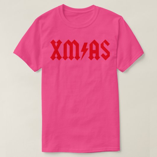 Xmas Rock Roll Heavy Metal grappige kerst Xmas T-shirt (Design voorkant)