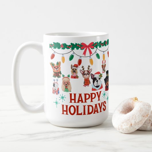 xmas roof coffee mug 15oz koffiemok (Met donut)