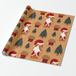 Xmas Rusty Santa Paws & Cadeaus Verpakking Papier