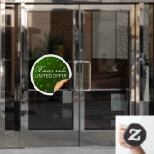 Xmas Sale Limited Offer - Green Gold Raamsticker (Kantoordeur)