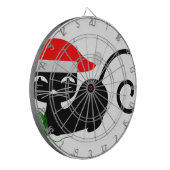 xmas santa cat dartbord (Voorkant Links)
